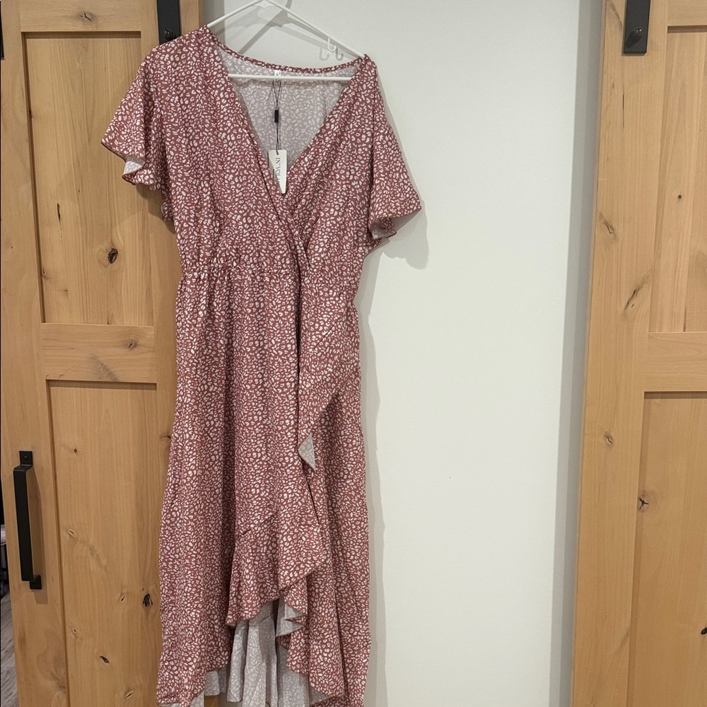 GK High Low Dress in Pink Floral
